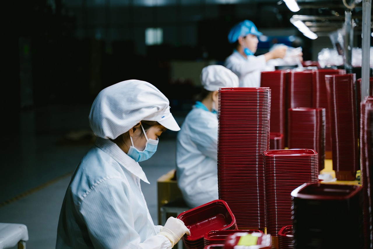 industrial cleaning factory worker